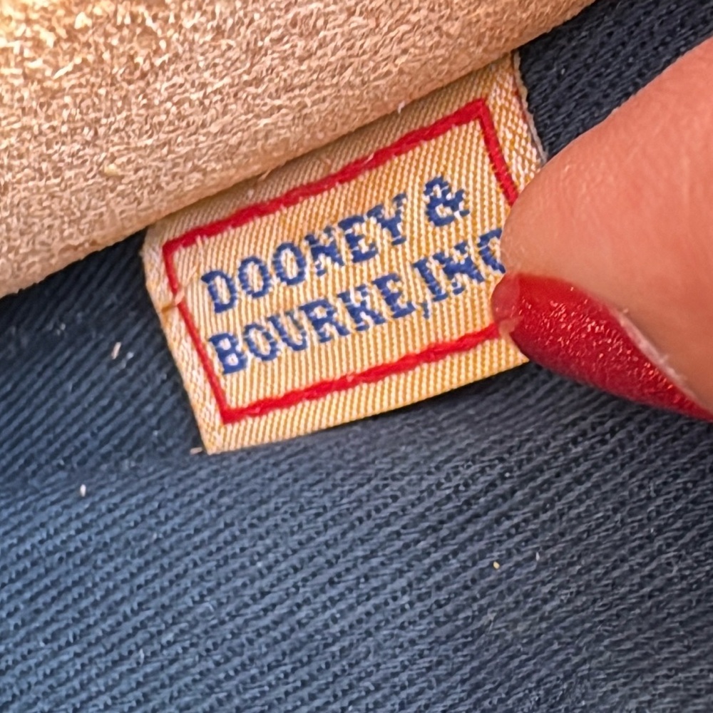 Dooney & Bourke Made in Italy Multicolor DB Monogram Leather Tote Shoulder Bag - Picture 12 of 14